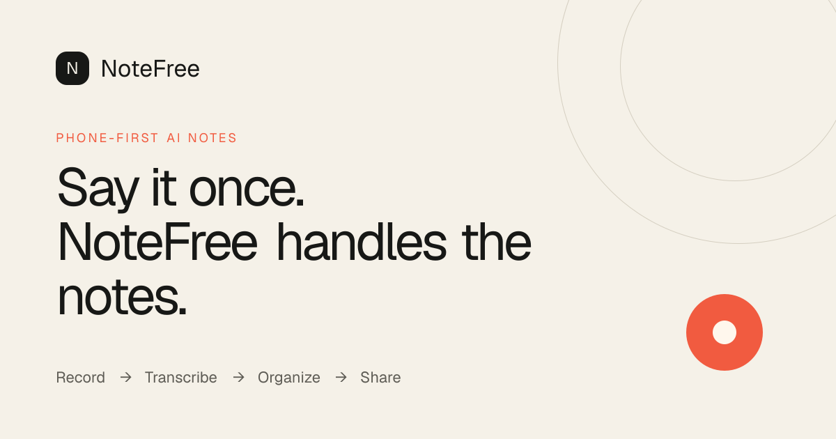 NoteFree screenshot 1